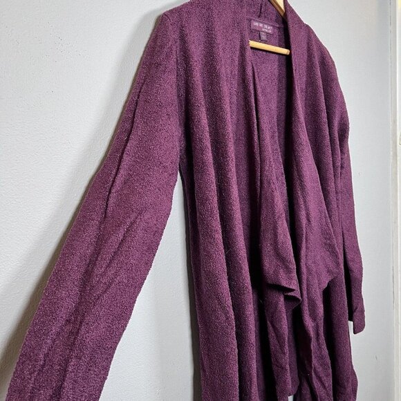 Barefoot Dreams CozyChic Lite Island Wrap Sweater Purple Size L/XL - Picture 2 of 10